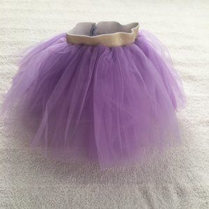 Wraredoll custom made purple tutu skirt with gold waistband